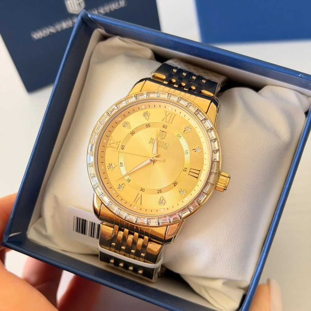 New! Montres Prestige X Invicta Men's Gold Watch, Authentic